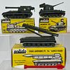 Group Of Five Boxed Solido Military Vehicles, All die cast metal including 209 Char AMX 30 French Tank; 209B AMX 30 Anti-Aircraft Tank; 218 Tank With 