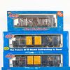 Six Pieces Of Atlas O Gauge Of Rolling Stock, All boxed, three-rail, die cast metal and plastic, including two 8409 Chesapeake PS-1 Box Cars, nos. "59
