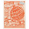 Grateful Dead "Week Of The Angry Arts" Longshoreman's Hall Concert Poster, AOR 2.193,1966, Extremely rare type 2 poster, red screen print on thin whit