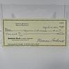 A Check Signed By Norman Rockwell With Original Mailing Envelope, A personal check from "Berkshire Bank &amp; Trust Company, Stockbridge, Massachusett