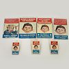 Group Of Seven Alfred E. Neuman For President Pins, All rectangular card, including four large versions, each showing an image of Alfred E. Neuman, fe