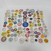 Large Group Of Approximately 110 Vintage Anti Smoking Buttons Pinbacks, Majority circa 1960s-1990s, sizes range 7/8" 3" diameter.