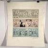 Two Signed Garry Trudeau Lithographs "Co-Nurturing", Limited edition lithographs in colors of two Doonesbury comic strips titled "Co-Nurturing", both 