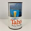 Rare Tahoe Pale Dry Beer Flat Top Beer Can, Circa 1960s, 12 oz can, "Grace Bros. Brewing Co. Santa Rosa", featuring a colorful graphic of Lake Tahoe o