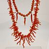 Group of Coral, Silver, Metal Jewelry