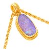 Opal, 22k, 18k Yellow Gold Necklace