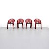 Mario Bellini 'Lira E Liuto' Leather Chairs