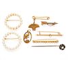 Collection of Vintage and Antique Pearl, Opal, Gold Pins and Pendants