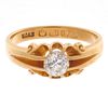 Victorian Diamond, 18k Yellow Gold Ring