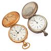 Two Ladies 14k, Silver, Hunting Case Pocket Watches