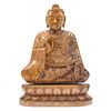 Asian Carved Figure of Buddha