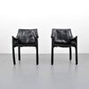Mario Bellini 'Cab 413' Leather Chairs