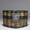 Chinese Lacquer Covered Wood Box