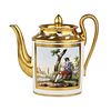 Gardner porcelain teapot. Russia 182030s
