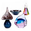 Collection of Four Art/Murano Glass Objects.