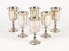 Set of 6 Tane Mexican Sterling Silver Wine Cups