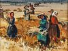 Eileen Monaghan Whitaker wc Women Harvesting Wheat