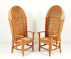 Pair of Hooded Scottish Orkney Chairs