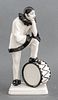 Stella Bloch Porcelain Figure of Pierrot,1920s