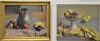 Four oil on canvas of fruit, all signed Ruth Stone. 17 1/2" x 23 1/2"