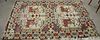 Caucasian Oriental throw rug, 3'5" x 5'8"