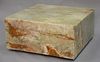 Onyx square coffee table. ht. 15 1/2in., top: 34" x 34"