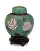 A Chinese cloisonne lidded jar