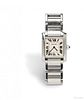 Lady's Stainless Steel "Tank Francaise" Wristwatch, Cartier