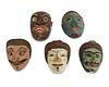 A group of Javanese masks