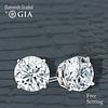 6.01 carat diamond pair Round cut Diamond GIA Graded 1) 3.00 ct, Color G, VS2 2) 3.01 ct, Color G, VS2. Appraised Value: $344,700 