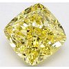 3.21 ct, Fancy Intense Yellow Color, VS2, Cushion cut Diamond (GIA Graded), Appraised Value: $186,900 