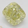 2.00 ct, Natural Fancy Yellow Even Color, SI1, Cushion cut Diamond (GIA Graded), Appraised Value: $24,300 