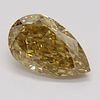 3.02 ct, Natural Fancy Brown Yellow Even Color, VVS2, Type IIa Pear cut Diamond (GIA Graded), Appraised Value: $84,500 
