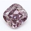 1.01 ct, Fancy Deep Grayish Pink-Purple Color, SI2, Cushion cut Diamond (GIA Graded), Appraised Value: $276,200 