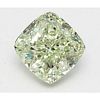 2.70 ct, Fancy Yellowish Green Color, SI1, Cushion cut Diamond (GIA Graded), Appraised Value: $189,600 