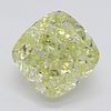 1.51 ct, Natural Fancy Yellow Even Color, VS2, Cushion cut Diamond (GIA Graded), Appraised Value: $25,900 