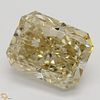 4.02 ct, Natural Fancy Light Brown Yellow Even Color, SI2, Radiant cut Diamond (GIA Graded), Appraised Value: $43,800 