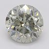 3.01 ct, Natural Light Gray Color, SI2, Round cut Diamond (GIA Graded), Appraised Value: $36,400 