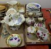 Four box lots of hand painted porcelain to include large Prussia fruit bowl, hand painted Nipoon, Limoges, etc.