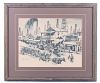 "Boomtown" By Malone Mid 1900's Western Print