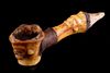South African Carved Bone & Copper Pipe