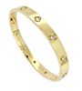 Cartier 18K Yellow Gold 10 Diamond Love Bracelet  Size 17