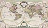 (MAP) JAILLOT, ALEXIS HUBERT Mappe-Monde Geo-Hydrographique, ou Description du Globe Terrestre et Aquatique....[1691]