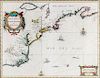 (MAP) JANSSONIUS, JOHANNES (after Johannes de Laet). Nova Anglia Novum Belgium et Virginia. Amsterdam, 1636. First state.