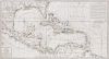(MAP) BUACHE, PH. DEZAUCHE, J.A. Carte du Golphe du Mexique et des Isles Antilles Reduite ..... Paris, 1780.