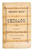 (MAP) (POST-FIRE CHICAGO) Blanchard's Guide Map of Chicago. Chicago, 1872