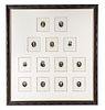 * (SUPREME COURT) 13 engraved portraits of Supreme Court Justices.