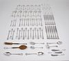 Lunt "Memory Lane" Sterling Silver Flatware, 89 pieces.