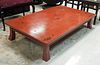 Oriental Red Lacquer Coffee Table.