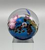 JOSH SIMPSON SIGNED PAPERWEIGHT MARBLE WITH STAND